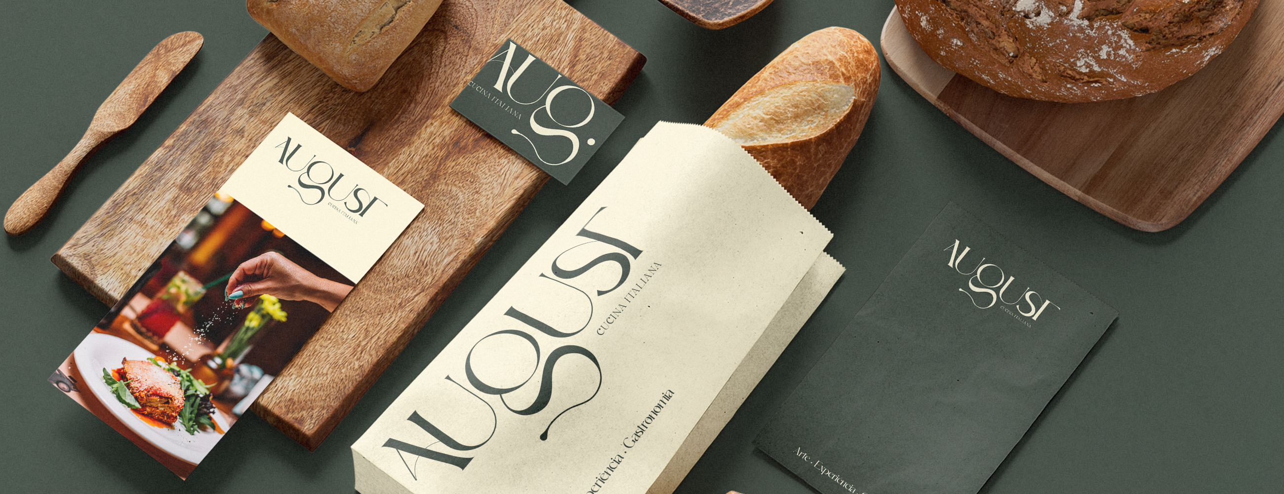 Criação de marca da August Cucina