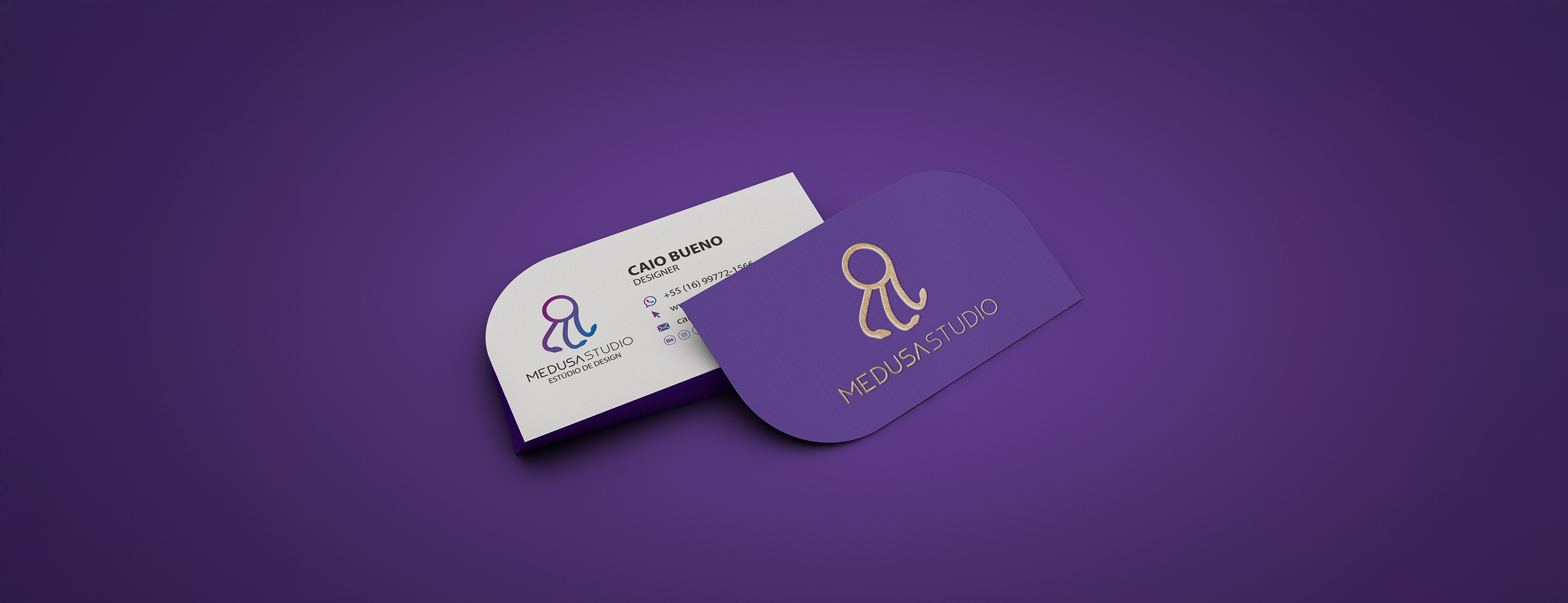 Criação de marca Medusa Studio