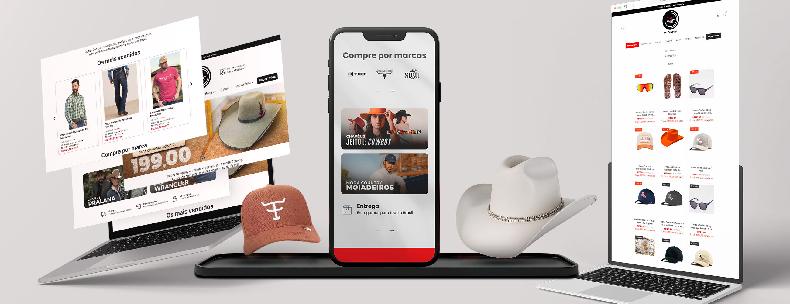 Desenvolvimento de Website E-commerce Outlet Company