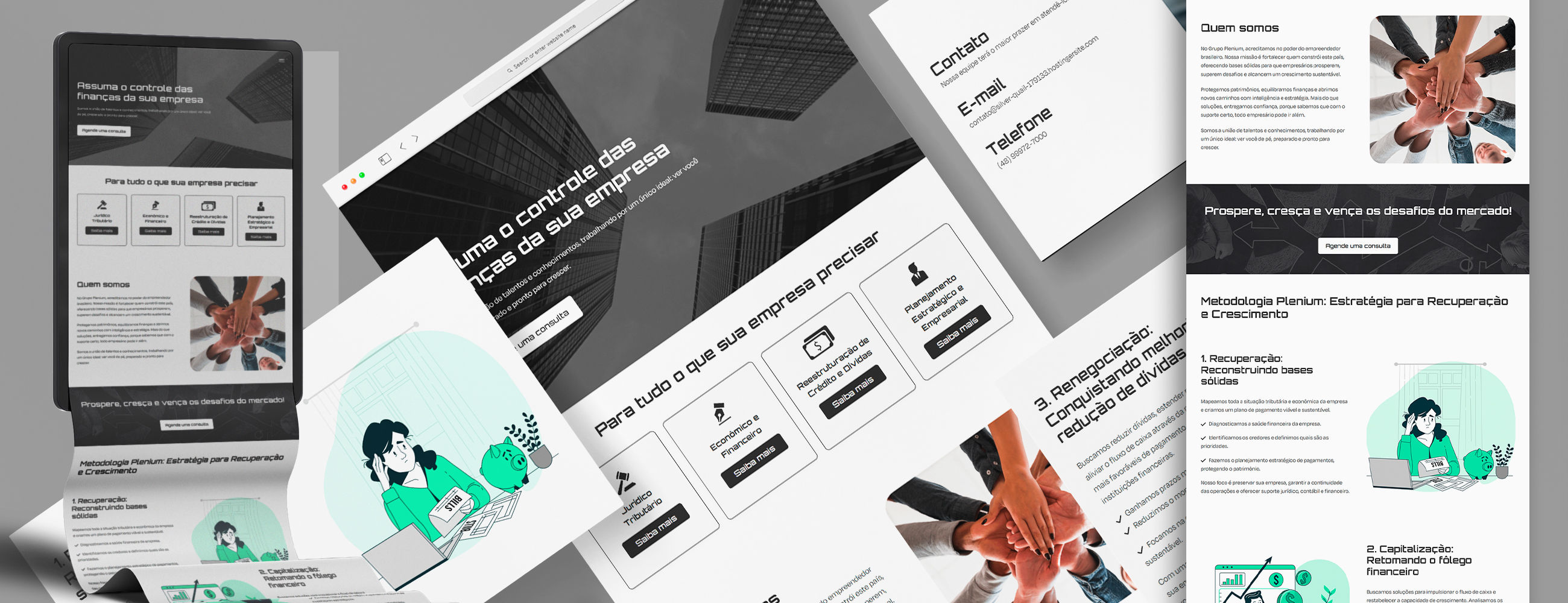 Desenvolvimento de Website Plenium Gestão Financeira