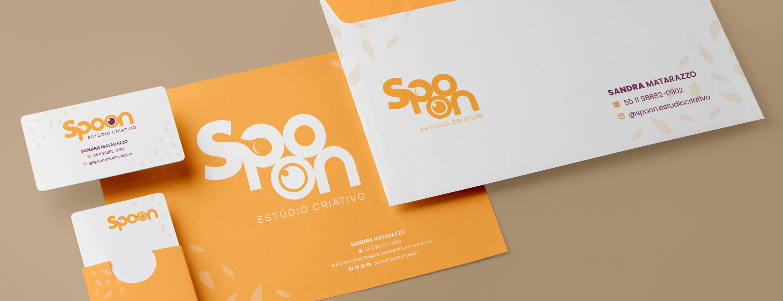 Criação de marca Spoon Estúdio Criativo